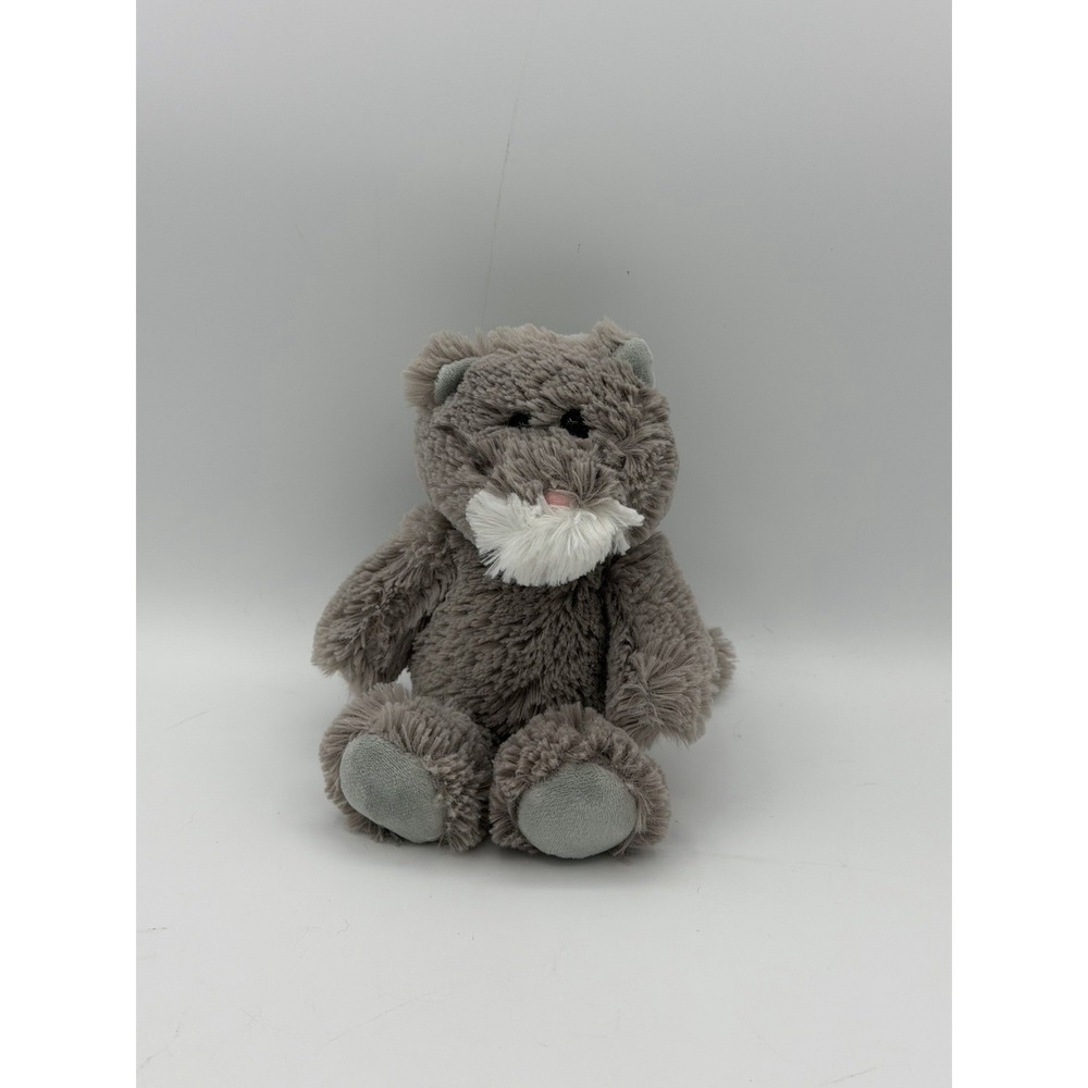Ty Cuddlys Attic Treasures Kit Grey Gray Kitten 8" Plush Kitty Beanie 2017